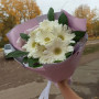 7 белых гербер фото 2
